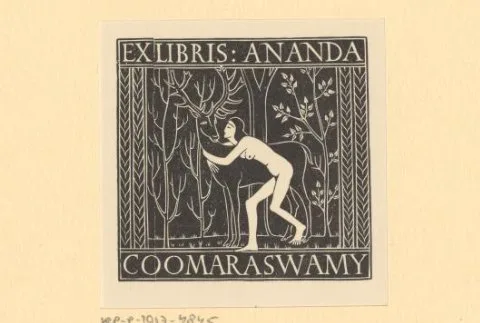 Eric Gill, Ex libris van Ananda Coomaraswamy