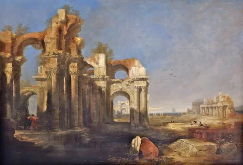 David Roberts, Ruins of a Temple and an Amphitheatre