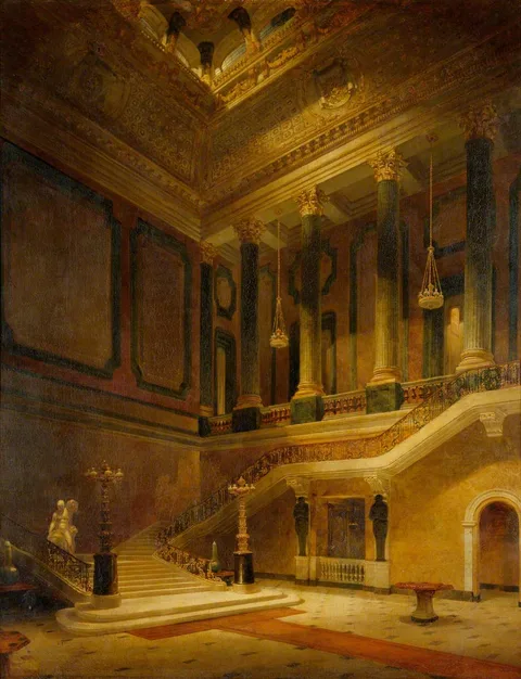David Roberts, The Great Staircase, Stafford House (now Lancaster House)
