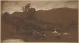 William Hart, Figures in a Landscape