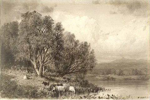 William Hart, Grazing by the River