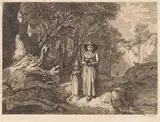 Johann Christoph Erhard, Woman and Child Walking to Church