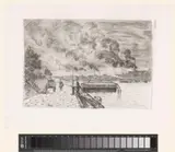 Armand Guillaumin, Gezicht op een kade met fabrieken op de achtergrond