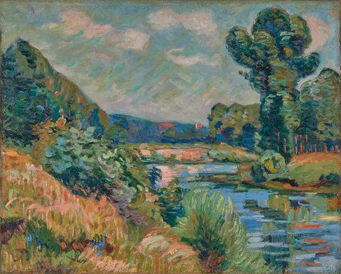 Armand Guillaumin, The Banks of the Marne at Charenton
