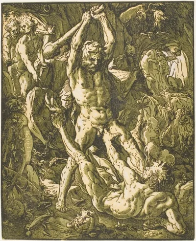Hendrik Goltzius, Hercules Killing Cacus