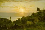 George Inness, Lake Albano, Sunset