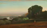 George Inness, View of the Tiber near Perugia