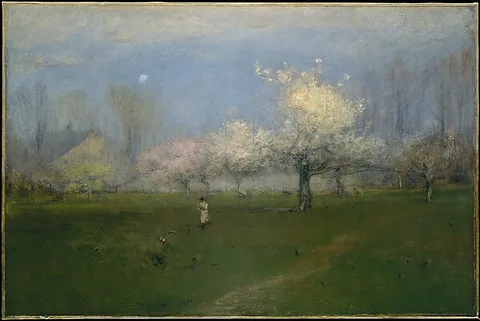 George Inness, Spring Blossoms, Montclair, New Jersey