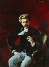Władysław Podkowiński, Portrait of Czesław Jankowski.