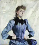 Władysław Podkowiński, Study of a blonde.