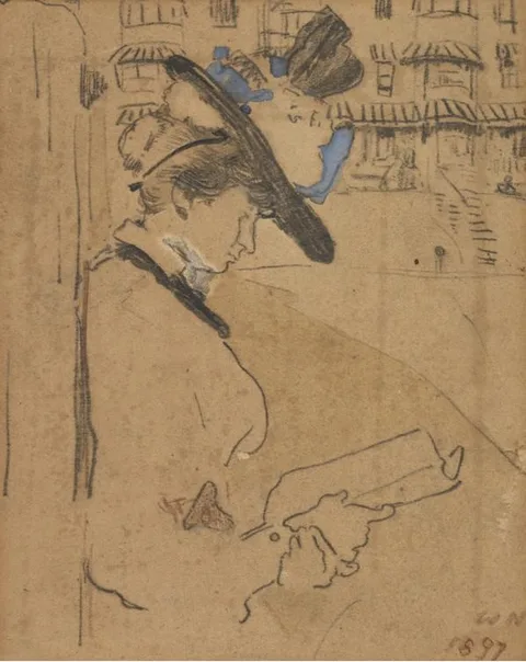 William Nicholson, Portrait of Mabel Pryde
