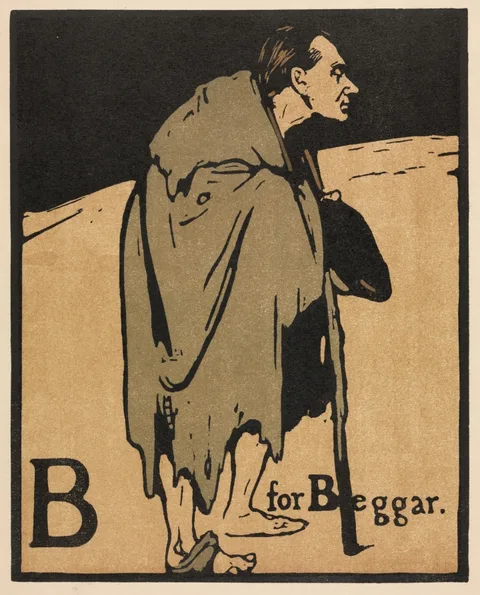 William Nicholson, An Alphabet: B is for Beggar