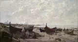 Otto Sinding, Boats on the Beach