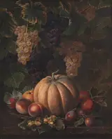 Johan Laurentz Jensen, Various Fruits, including Melon and Grapes