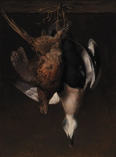 Johan Laurentz Jensen, Game. A Pheasant and an Eider