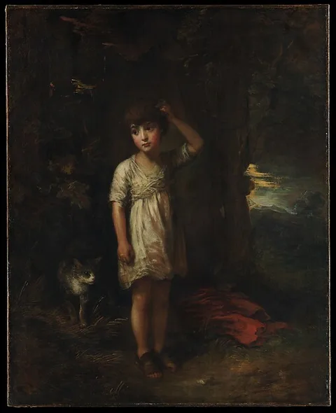 Thomas Gainsborough, A Boy with a Cat—Morning