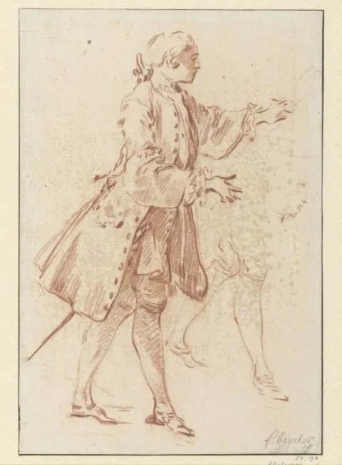 François Boucher, Design for the illustration of "L'Etourdi'' from the 1734 edition of Molière's works (vol. I, p. 3)