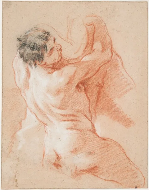 François Boucher, Study of a Triton