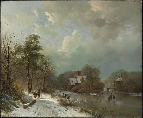 Barend Cornelis Koekkoek, Winter Landscape, Holland