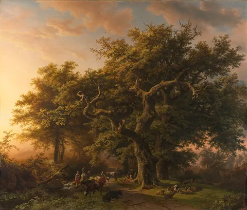 Barend Cornelis Koekkoek, Forest Scene