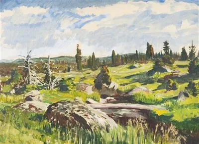 Antonín Hudeček, A Brook in the Mountains