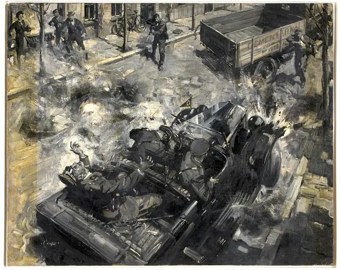 Terence Cuneo, The assassination of Reinhard Heydrich