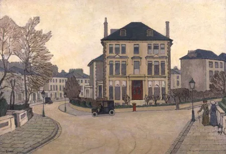 Robert Bevan, A Street Scene in Belsize Park