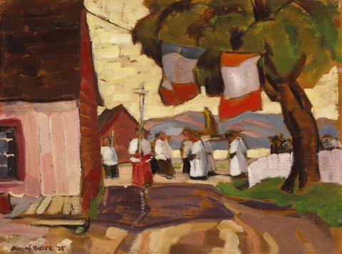 André Charles Biéler, Procession at Sainte-Famille