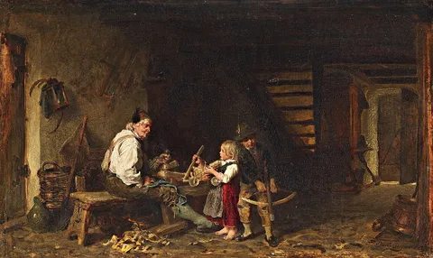 Felix Schlesinger, In der Werkstatt des Schreiners