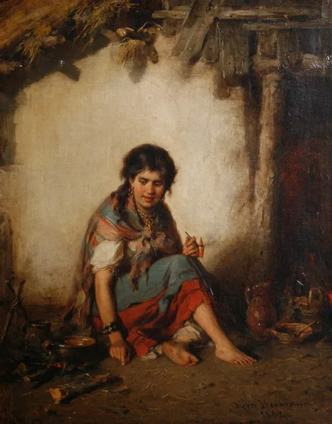 Hermann Armin Kern, A gypsy girl