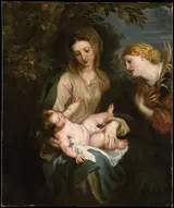 Sir Anthony Van Dyck, Virgin and Child with Saint Catherine of Alexandria