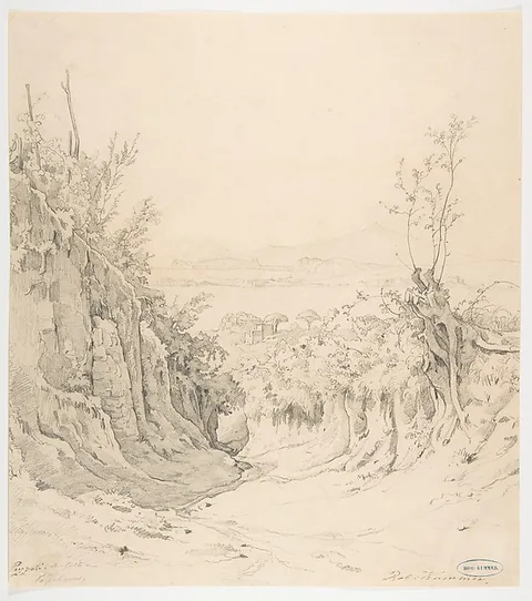 Robert Kummer, A view of Pozzuoli, seen from the Northeast