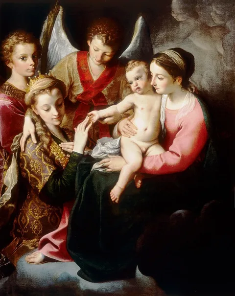 Annibale Carracci, The Mystic Marriage of St Catherine