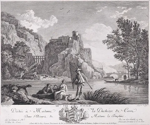 Joseph Vernet, XIIeme Vue d'Italie. Le Bas