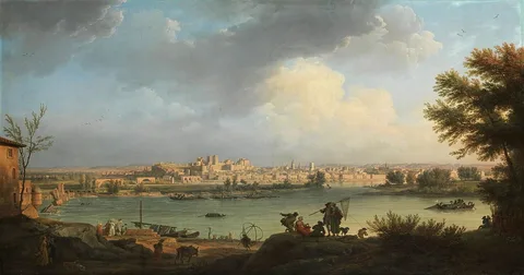 Joseph Vernet, View of Avignon from the Right Bank of the Rhone near the Tour Philippe-le-Bel