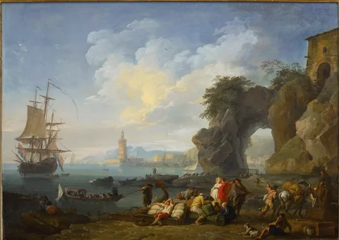 Joseph Vernet, View of Posillipo near Naples