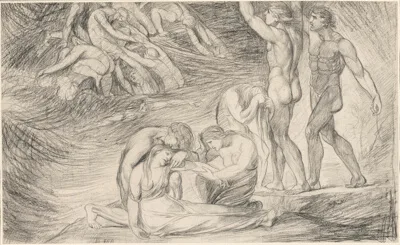 George Romney, Viola Surviving the Shipwreck off the Coast of Illyria, from “Twelfth Night”