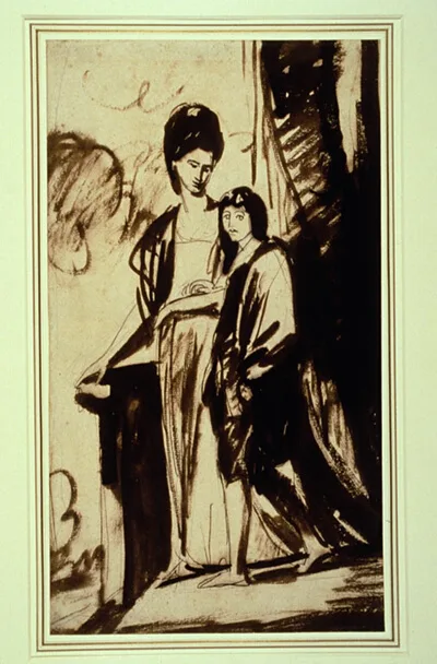 George Romney, Portrait of a Mother and Her Son (Probably Jane, Duchess of Gordon, and her Son George, First Marquess of Huntley)