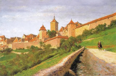 Aleksander Gierymski, Walls of Rothenburg
