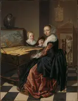 Jan Miense Molenaer, Woman Playing the Virginal