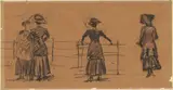 William James Glackens, Studies of Women by the Park Railing