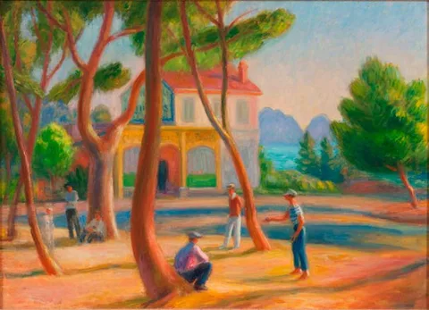William James Glackens, Bowlers, La Ciotat