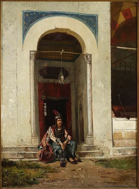 Stanisław Chlebowski, Mosque guard