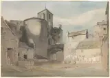 John Varley, Fortified entrance to a Welsh town (East gate of Caernarvon)