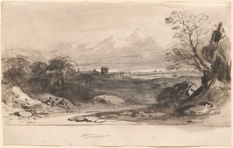 John Varley, Landscape with Ruins