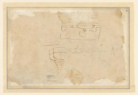 John Varley, Schets van een compositie en een kapiteel