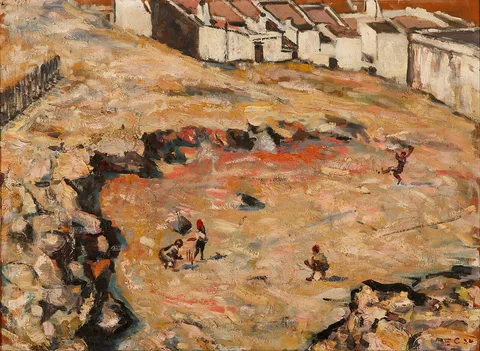 Harry Stratford Caldecott, The Cricket Match (Malay Quarter)