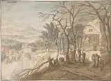 Joos de Momper, Allegory of the Months February and March