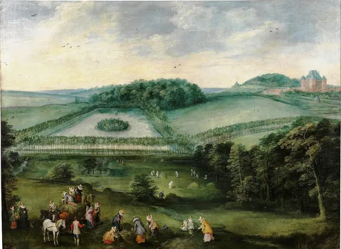 Joos de Momper, Excursion in the Countryside of Infanta Isabel Clara Eugenia
