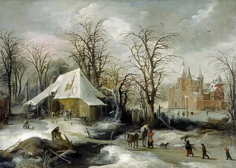 Joos de Momper, Winter Landscape